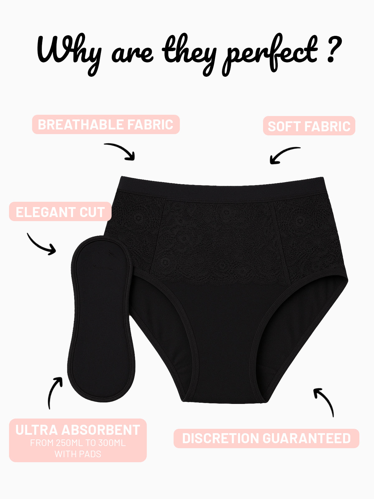 Absorbent incontinence panties