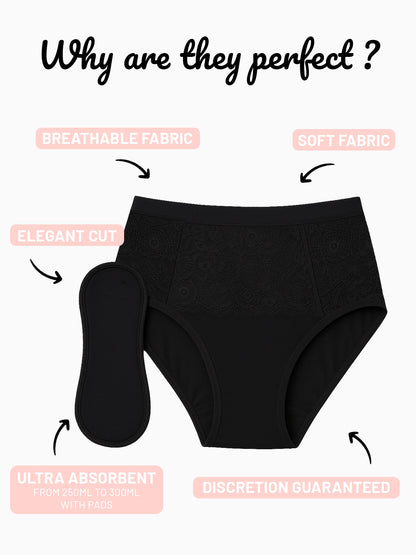 Absorbent incontinence panties